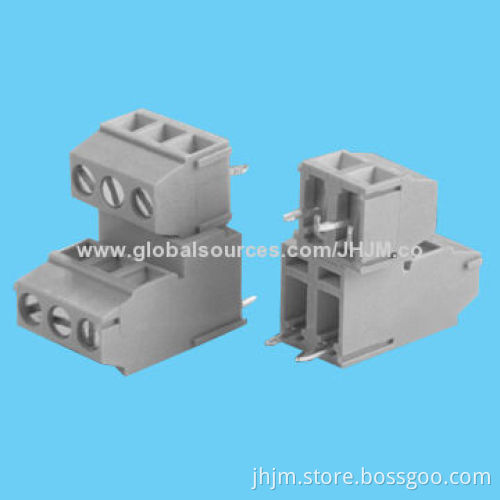 Terminal Blocks, Screw Type with Single + Bi-level Housing, 3.5/3.81mm Pitch, 2-24 Pins Dip for PCB